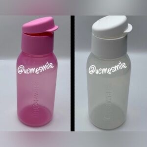 Tupperware Pink/White Eco Water Bottle Bundle